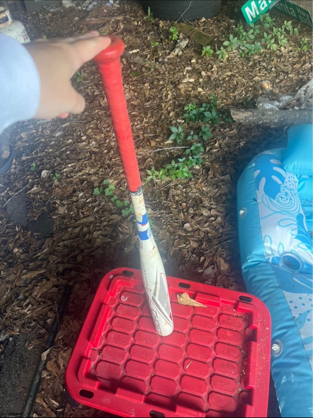 Red Kids Baseball Bat with Red Grip - Youth Toy